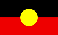 Aboriginal Flag in Perth CBD